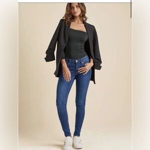 VENUS Dark Blue High-Rise Skinny Jeans